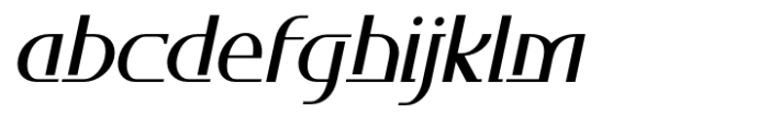 Ahakin Medium Slanted Font LOWERCASE