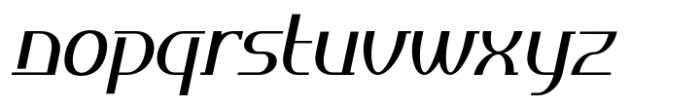 Ahakin Medium Slanted Font LOWERCASE