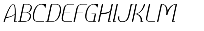 Ahakin Thin Slanted Font UPPERCASE