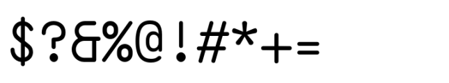 Ahamono Regular Font OTHER CHARS