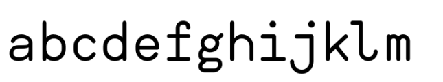 Ahamono Regular Font LOWERCASE