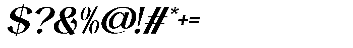 Ahkara Italic Font OTHER CHARS