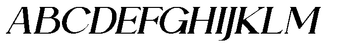 Ahkara Italic Font UPPERCASE
