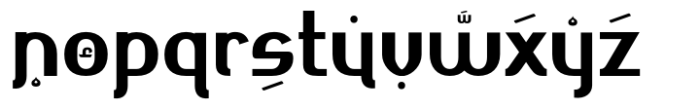 Ahmisya Regular Font LOWERCASE