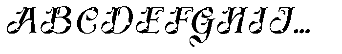 Aholya Italic Font UPPERCASE