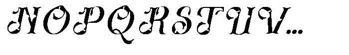Aholya Italic Font UPPERCASE