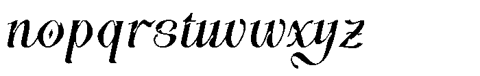Aholya Italic Font LOWERCASE