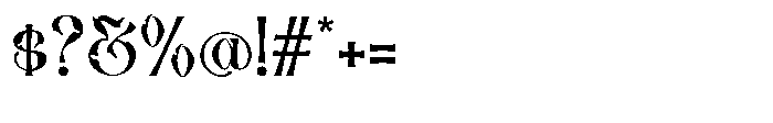 Aholya Regular Font OTHER CHARS