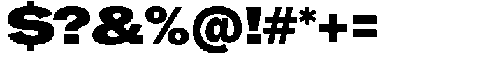 Ahora Black Font OTHER CHARS