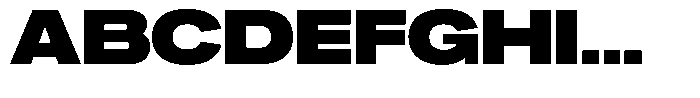 Ahora Black Font UPPERCASE