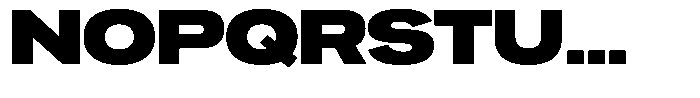 Ahora Black Font UPPERCASE