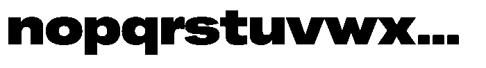 Ahora Black Font LOWERCASE