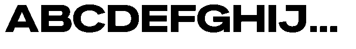 Ahora Bold Font UPPERCASE