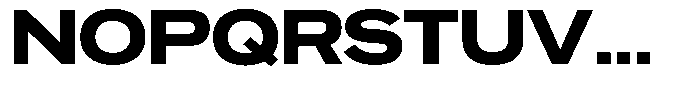 Ahora Bold Font UPPERCASE