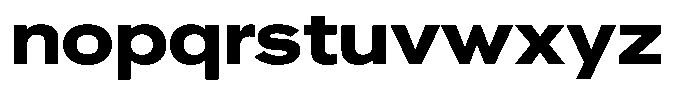 Ahora Bold Font LOWERCASE
