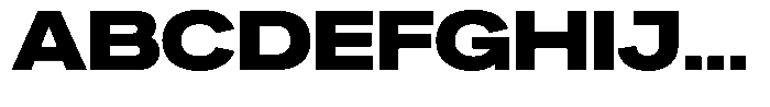 Ahora Extra Bold Font UPPERCASE