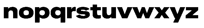 Ahora Extra Bold Font LOWERCASE