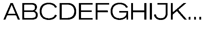 Ahora Light Font UPPERCASE