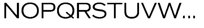 Ahora Light Font UPPERCASE