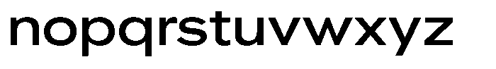 Ahora Medium Font LOWERCASE
