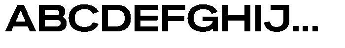 Ahora Semi Bold Font UPPERCASE