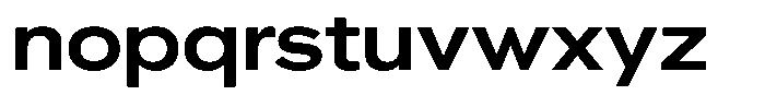 Ahora Semi Bold Font LOWERCASE