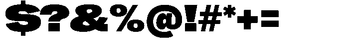 Ahora Super Font OTHER CHARS
