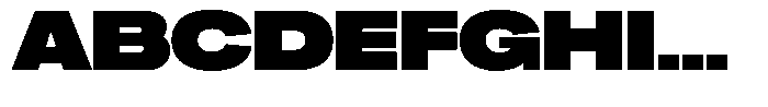 Ahora Super Font UPPERCASE
