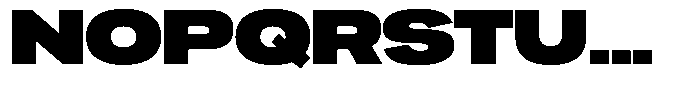 Ahora Super Font UPPERCASE