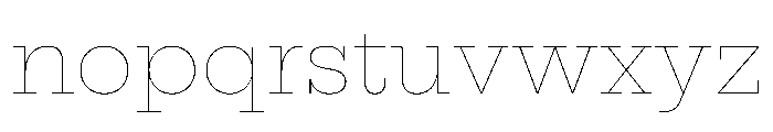 Aide Extra Light Font LOWERCASE