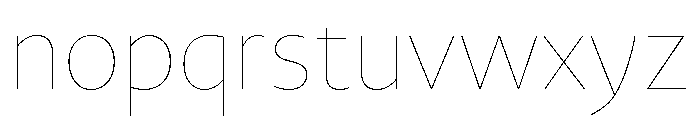 Aide Light Font LOWERCASE