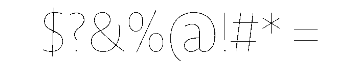 Aide Regular Font OTHER CHARS