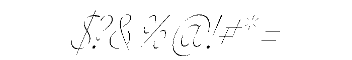 Aide Thin Italic Font OTHER CHARS