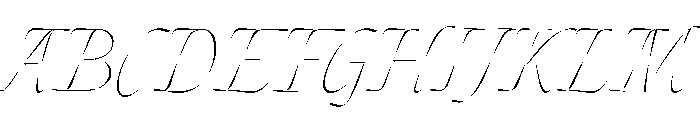 Aide Thin Italic Font UPPERCASE