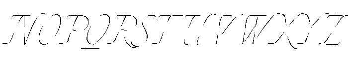 Aide Thin Italic Font UPPERCASE