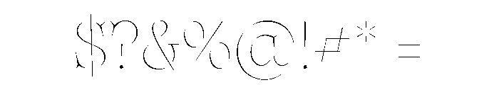 Aide Thin Font OTHER CHARS