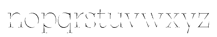 Aide Thin Font LOWERCASE