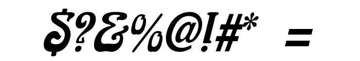 Aidan Thin Italic Font OTHER CHARS