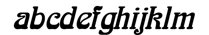 Aidan Thin Italic Font LOWERCASE