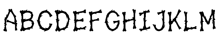 Aida Regular Font UPPERCASE