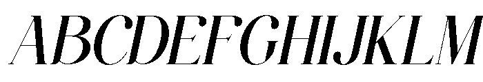 Aielenea Italic Font UPPERCASE