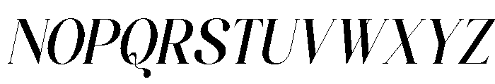 Aielenea Italic Font UPPERCASE