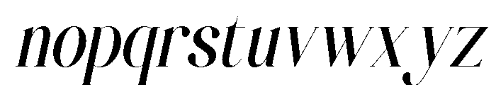 Aielenea Italic Font LOWERCASE
