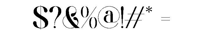 Aielenea Regular Font OTHER CHARS