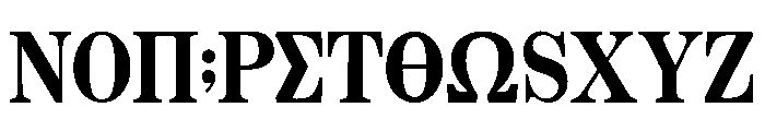 Aigaion Lithos Font UPPERCASE