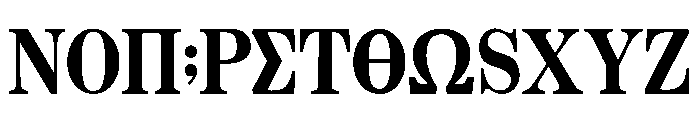 Aigaion Lithos Font LOWERCASE