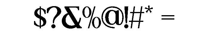 Aigos Font OTHER CHARS