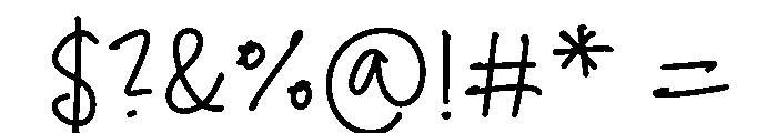 Aim FLo Font OTHER CHARS