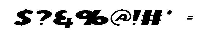 AirFighter Font OTHER CHARS