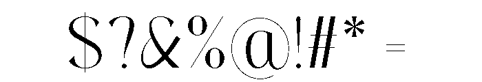 Airox Regular Font OTHER CHARS